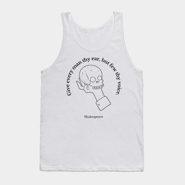 Quote by Shakespeare famous Tank Top by WrittersQuotes